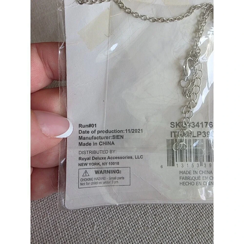 Lords Prayer neckless chain Jewelry Girl Women Silver color New‎
